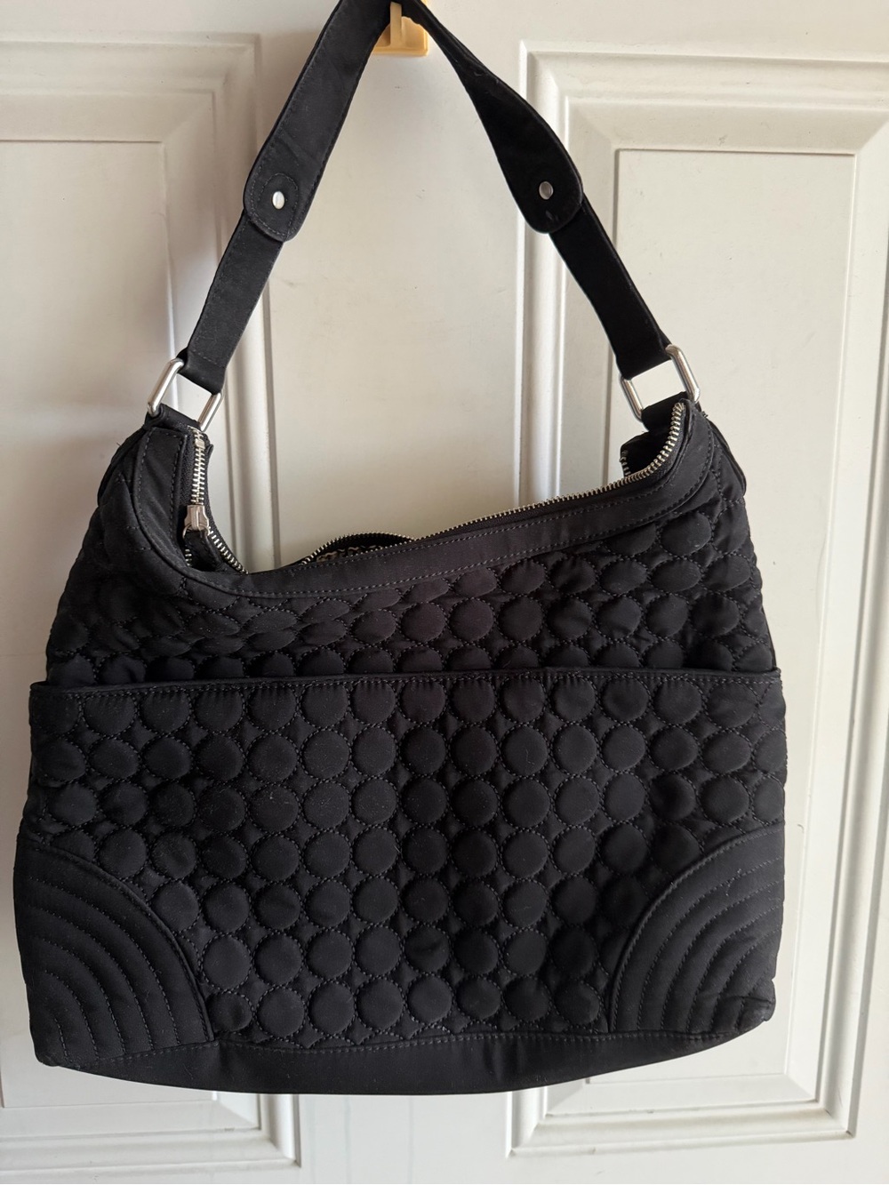 Vera Bradley Quilted Black Women's Shoulder Bag - Classic Everyday Tote